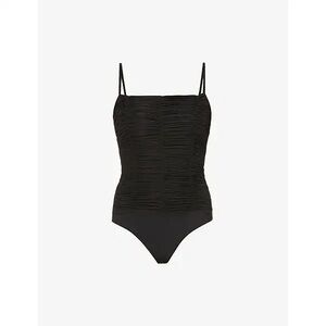 Agolde Ezra Black Ruched Bodysuit NWT